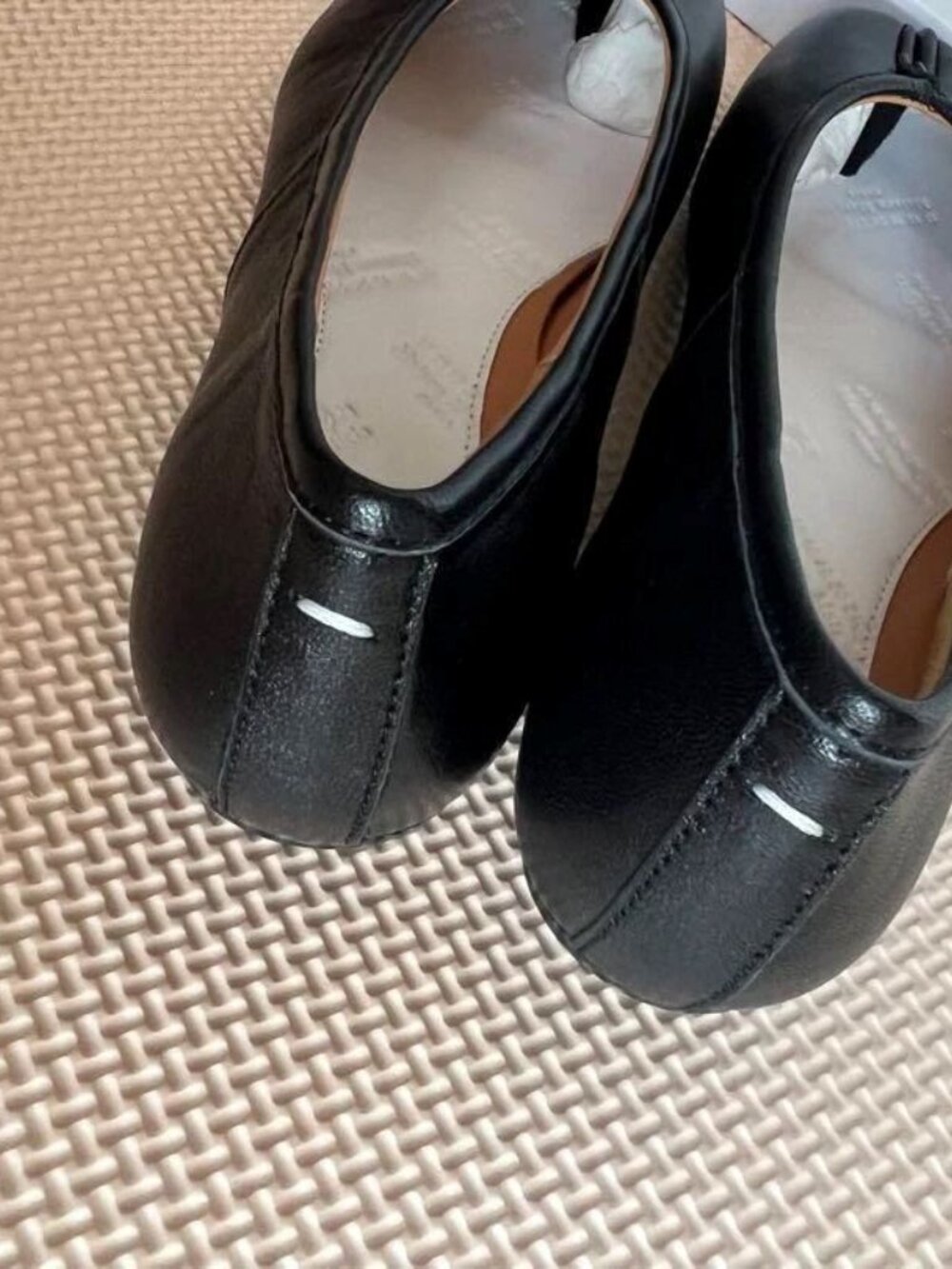 Maison Margiela Tabi Ballet Flats Shoes 39 25cm Split Toe Leather Japan good - Picture 5 of 7